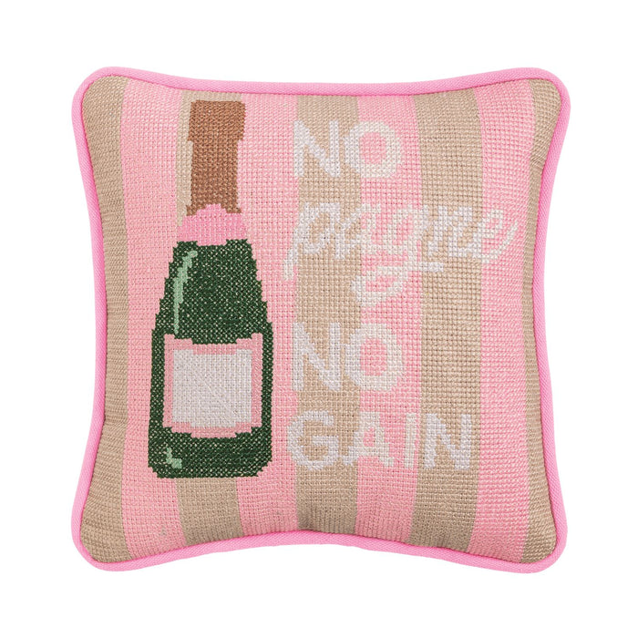 Champagne Mini Needlepoint Pillows