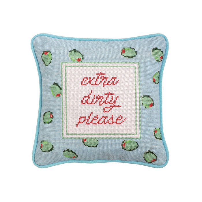 Olives Mini Needlepoint Pillows