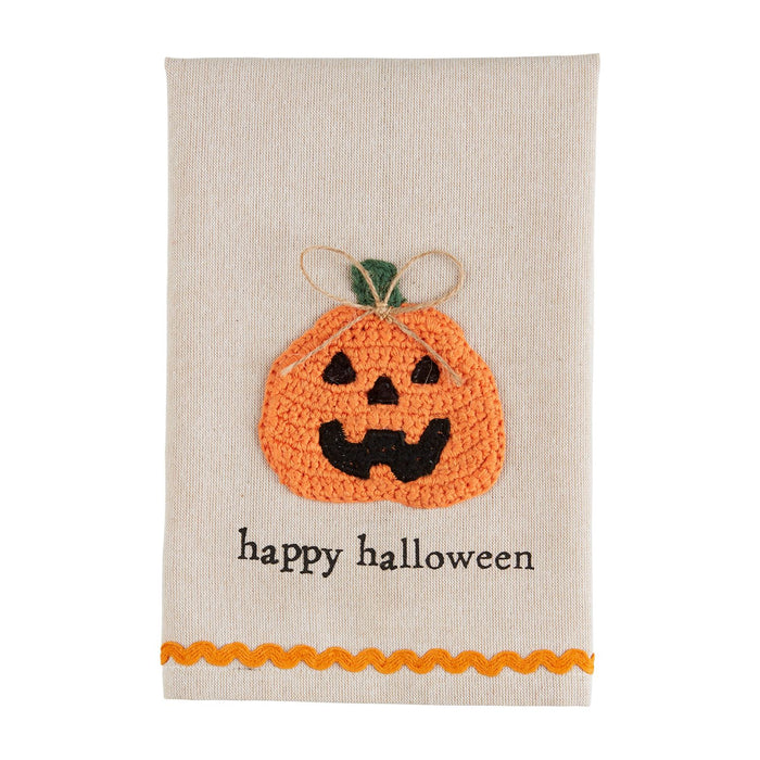 Happy Halloween Crochet Towel