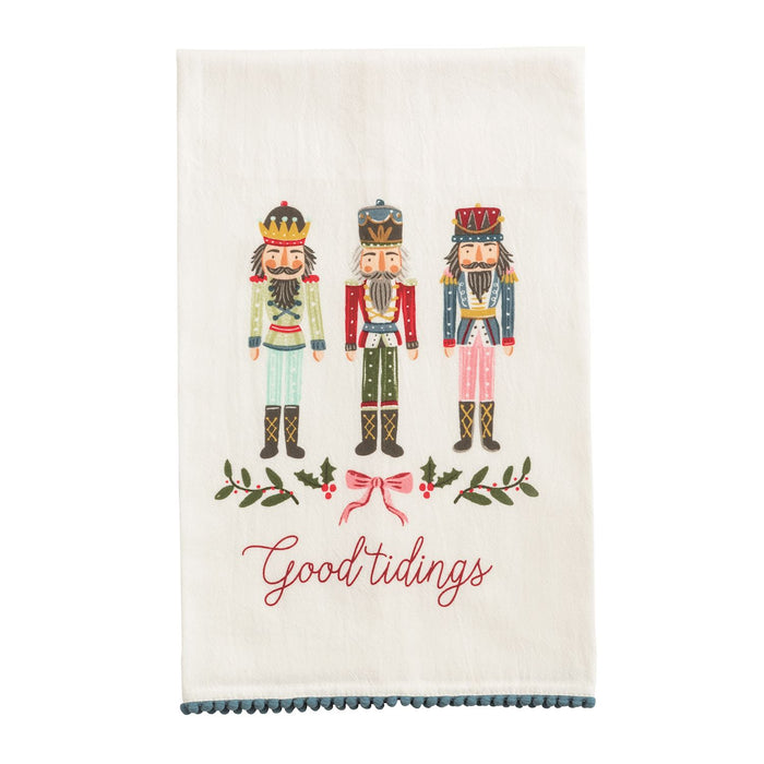 Christmas Pom Trim Towel