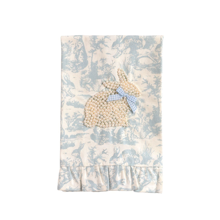 Toile Bunny Pearl Towel