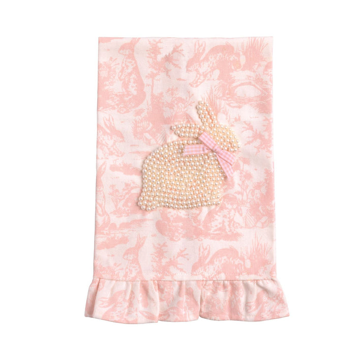 Toile Bunny Pearl Towel