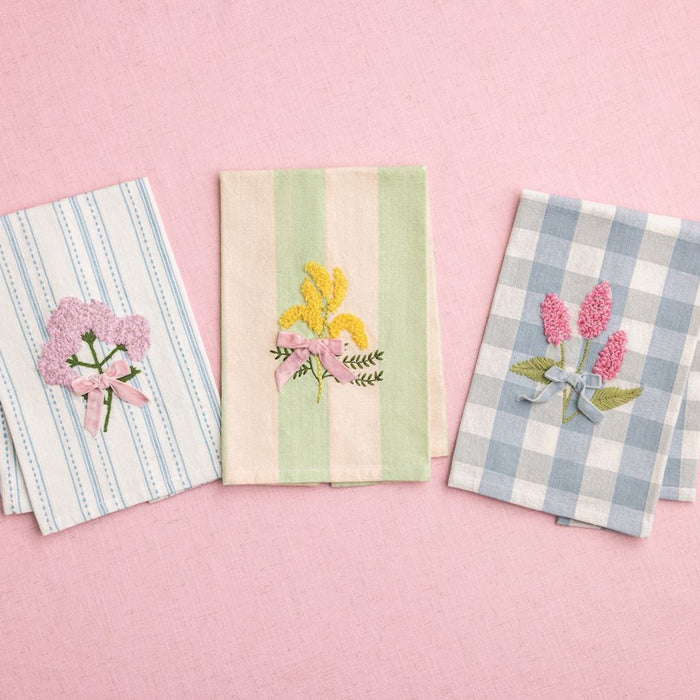 Flower Embroidery Towel