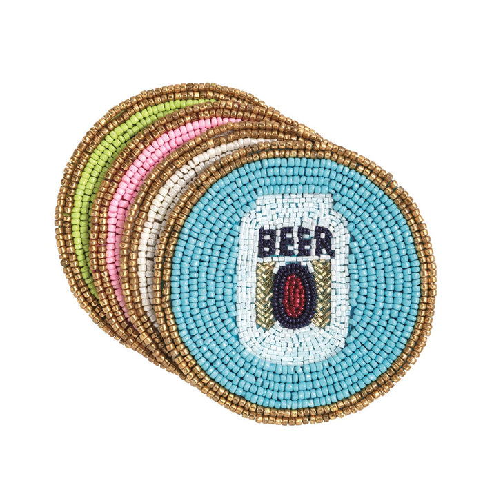 Beer Beaded Coaster Set