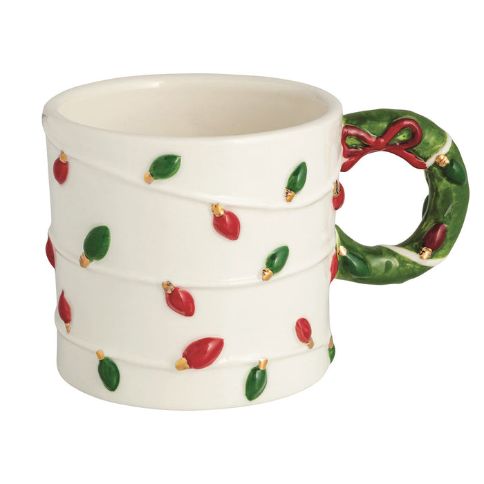 Whimsical Christmas Handle Mugs