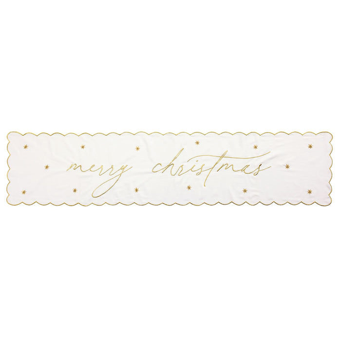 Merry Christmas Gold Runner