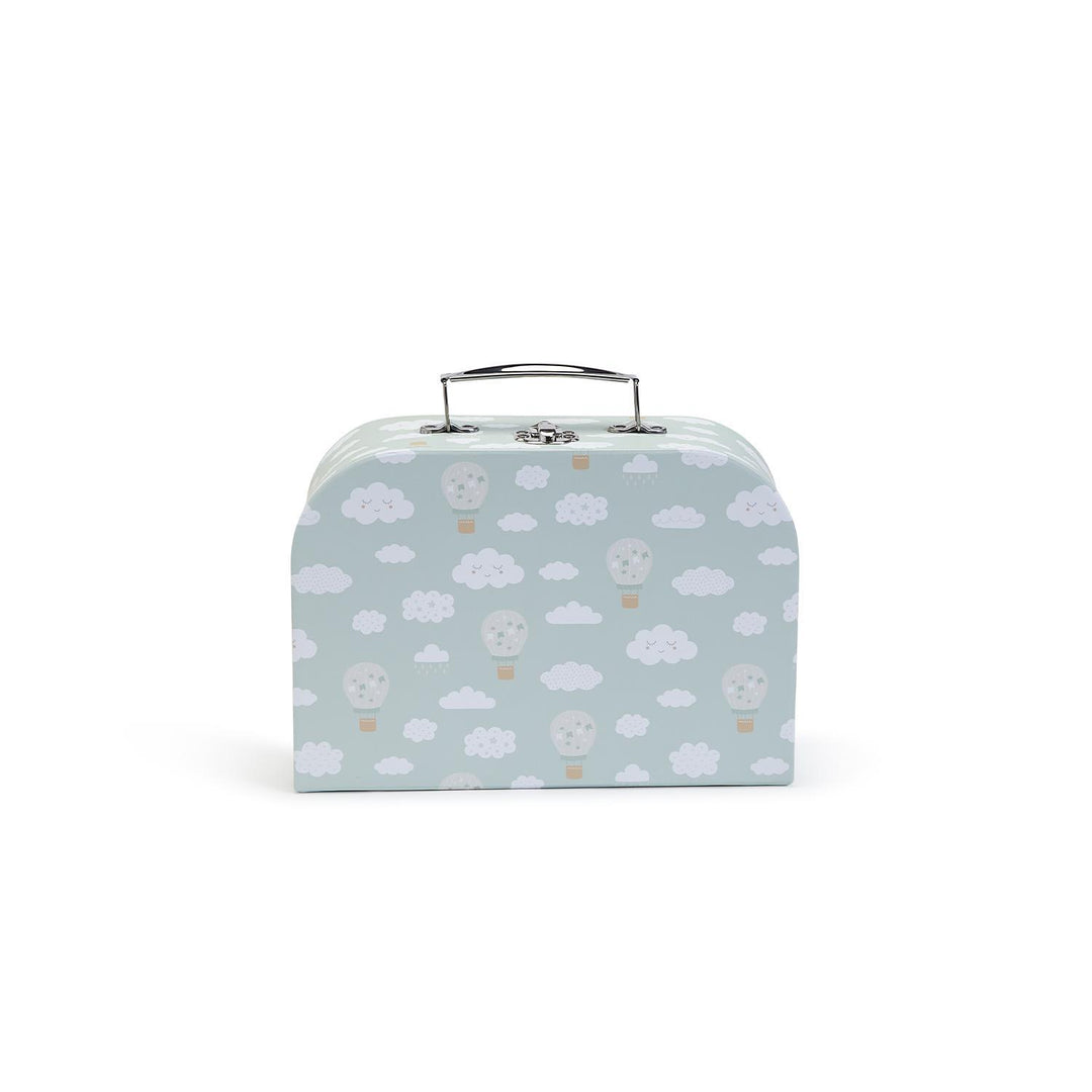 Product photograph of a light blue cardboard child&