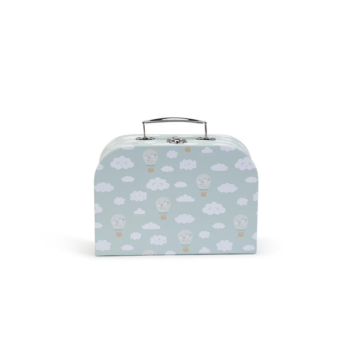 Product photograph of a light blue cardboard child&