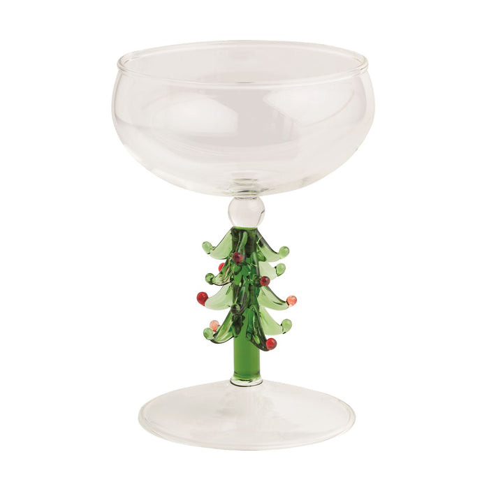 Christmas Coup Glass