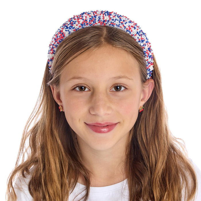 Red, White & Blue Sprinkles Headband