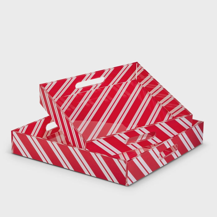 Peppermint Stripe Tray