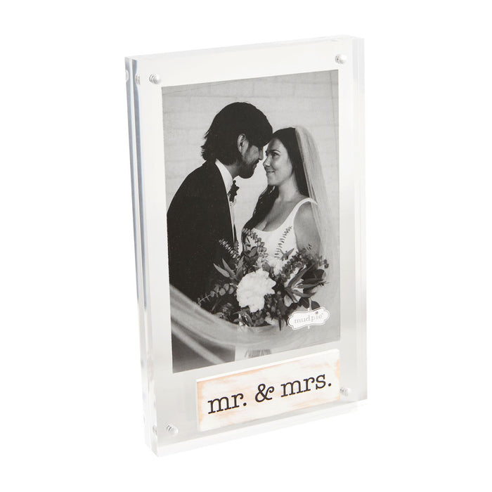 Mr. & Mrs. Plank Acrylic Frame