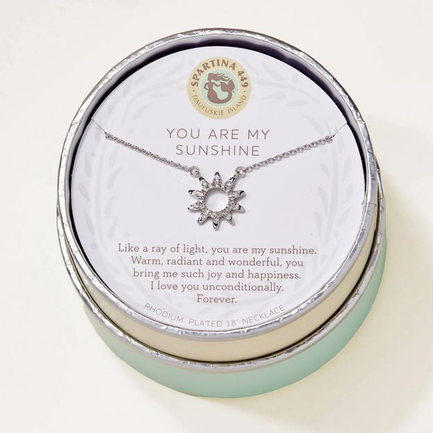 Sea La Vie Necklace Sunshine /Sun Necklace - Silver