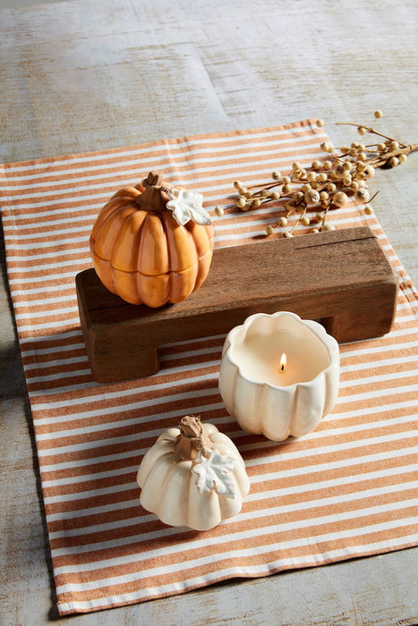 Pumpkin Ceramic Candle