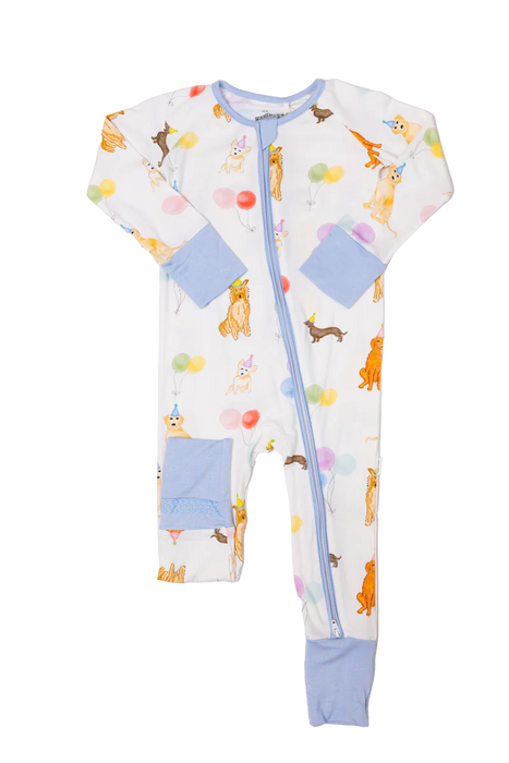 Sleep Romper - Dog Party