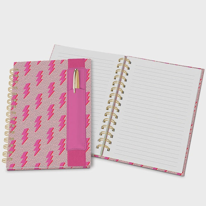 Charged Up Oliver Notebook with Pen Pocket