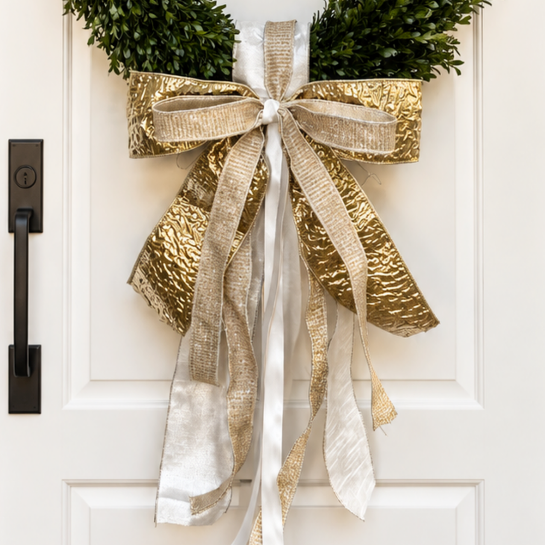 Silver Bells Sash &amp; Bow