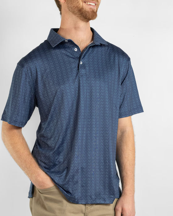 Men's Big Catch Performance Polo Blue