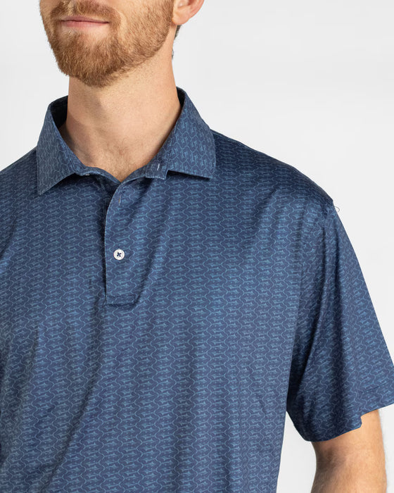 Men's Big Catch Performance Polo Blue