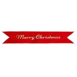 Red Merry Christmas Banner