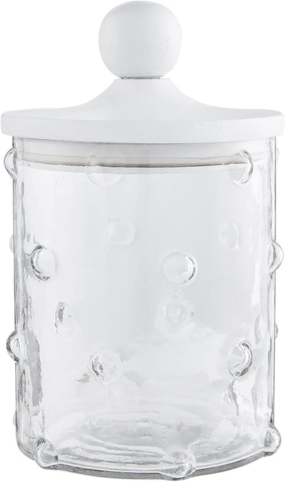 Dotted Glass Canister