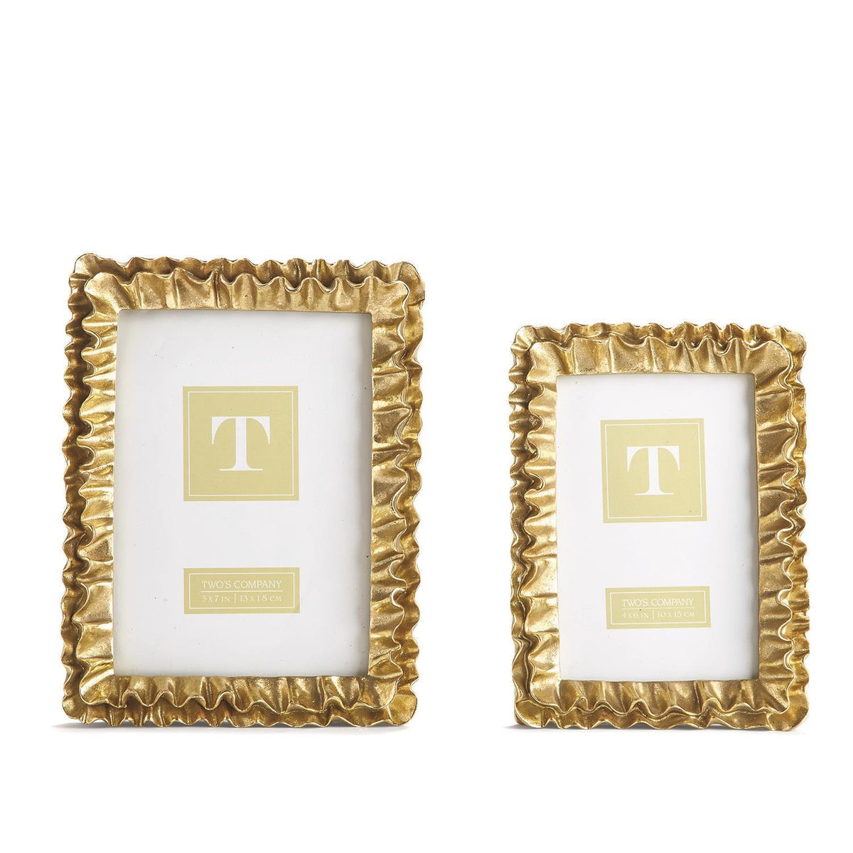 Gold Bumpy Frame Gold Ruffles Frame — The Basketry by Phina