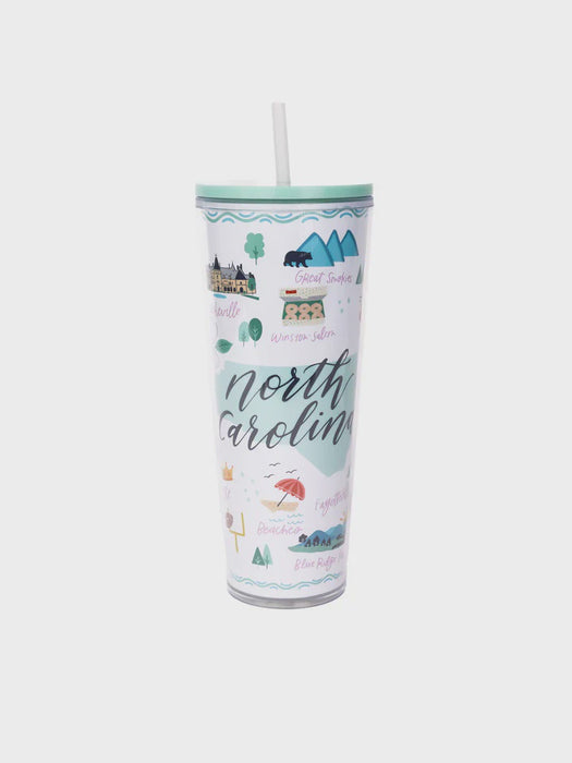 North Carolina Tumbler - No Straw