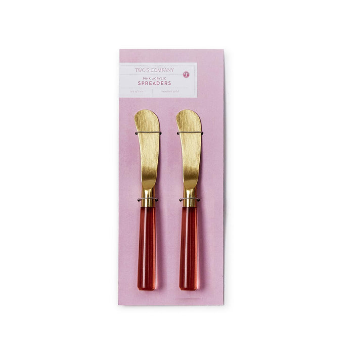 Pink Blush Set of 2 Spreaders