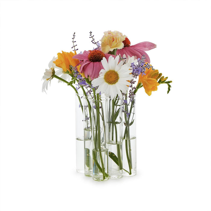 Set of 9 Connected Tube Flower Vase