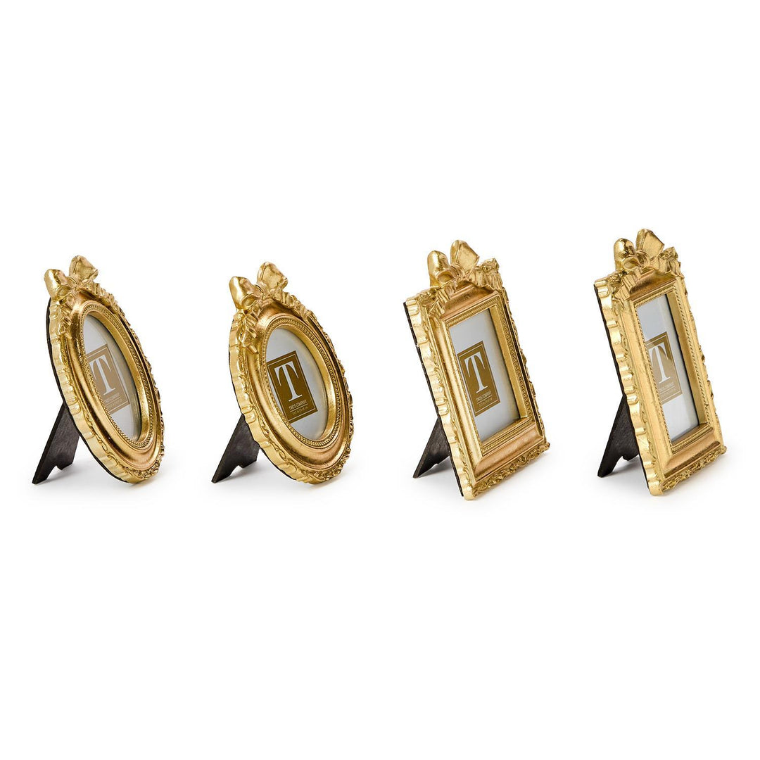 Gold-finished resin miniature frames by Two&