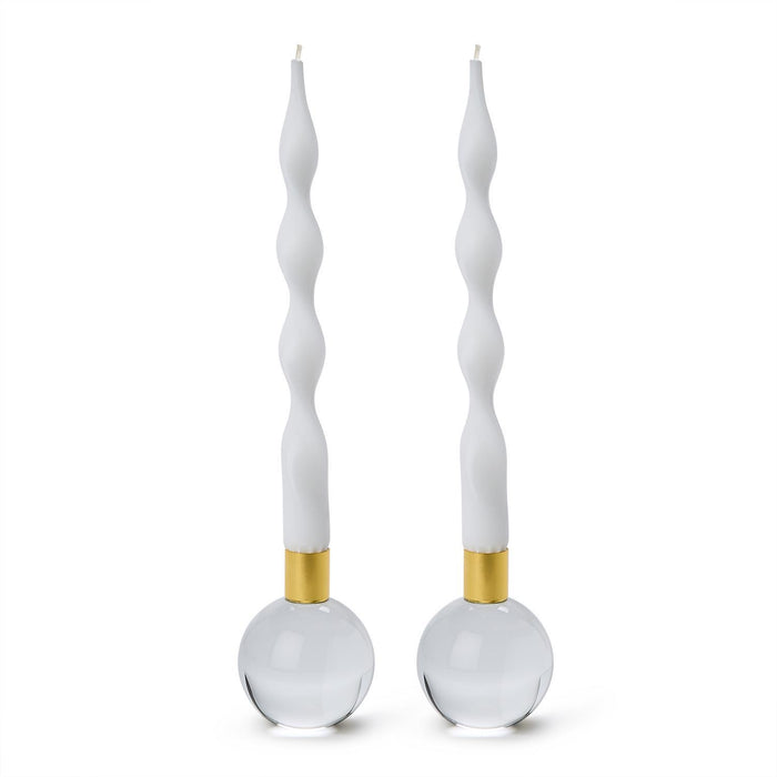 Color Pop Clear Taper Candleholder - Single