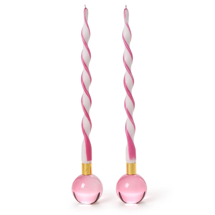 Color Pop Pink Taper Candleholder - Single
