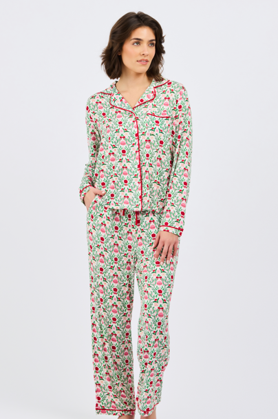 Charlotte Long Sleeve Trimmed with Joy Pj Set