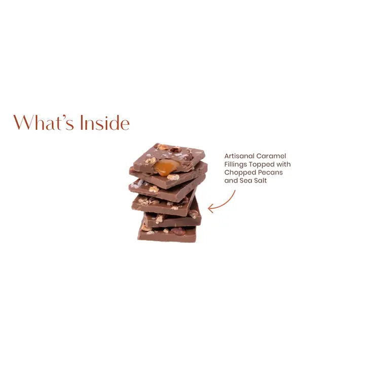 Gourmet Pecan Caramel Rapture Milk Chocolate Bar