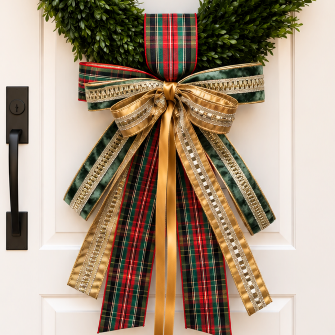 Home for Christmas Sash &amp; Bow