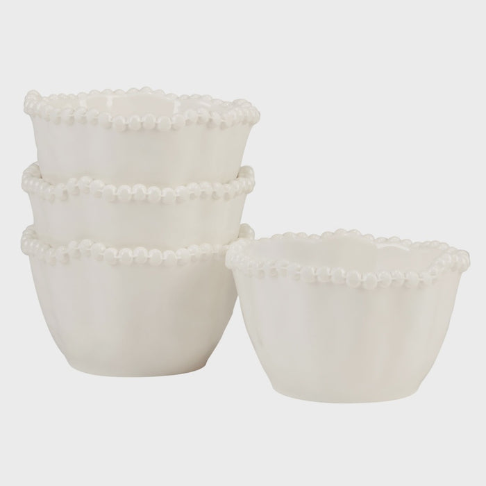 Perlette Cream Set of 4 Dipping Bowls