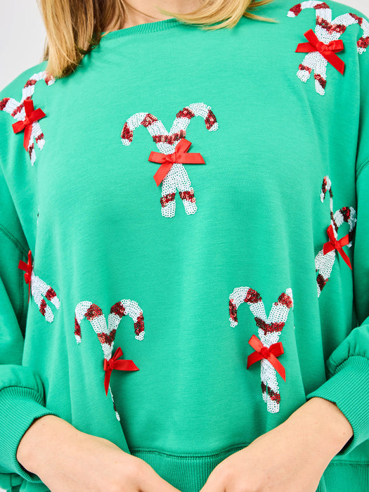 Millie Candy Canes Sweatshirt
