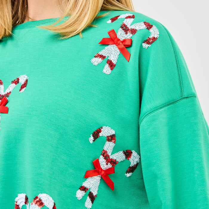 Millie Candy Canes Sweatshirt