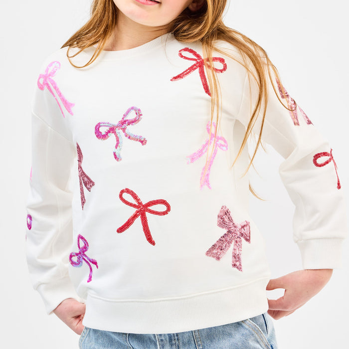 Kids Sarah Sweatshirt - Bows