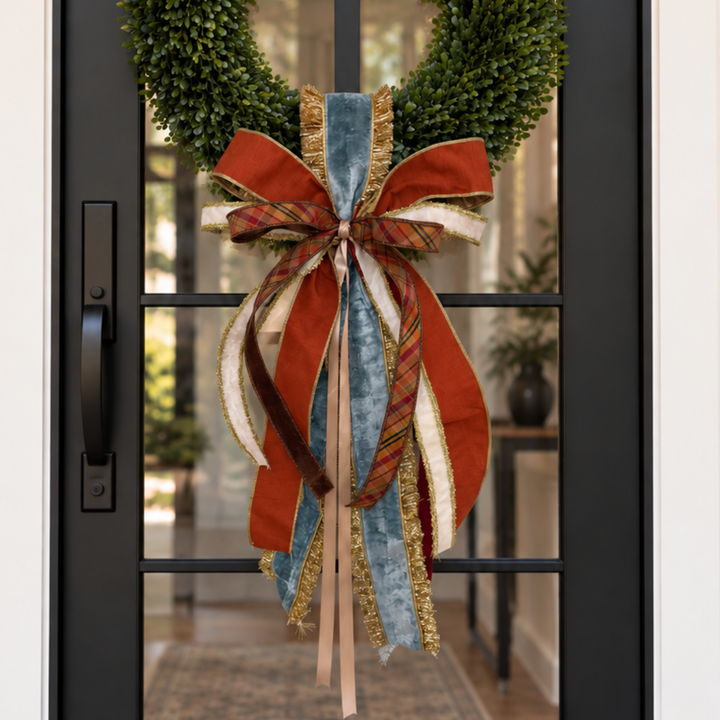 Royal Pumpkin Sash &amp; Bow