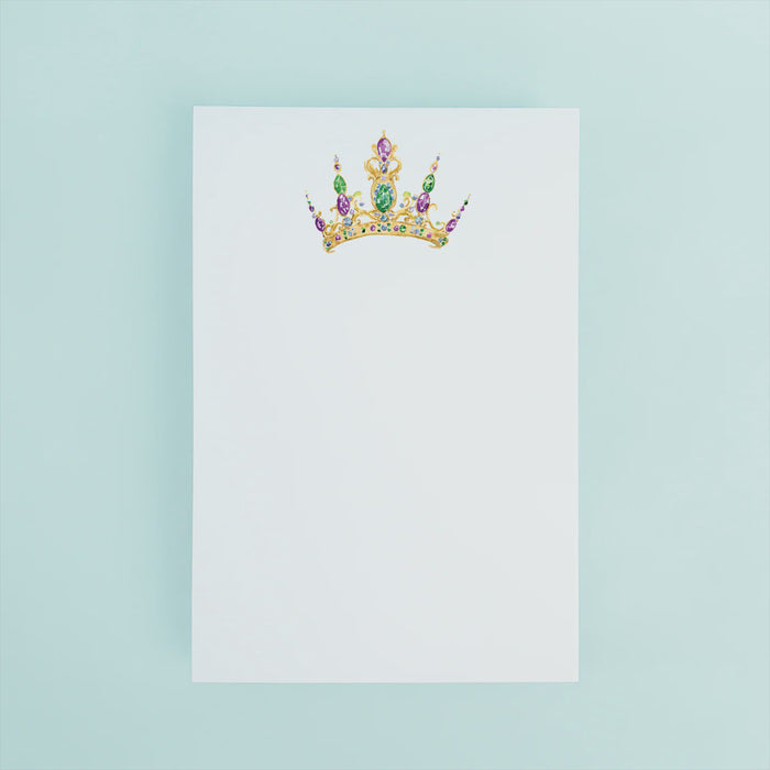 Mardi Gras Queen Crown Notepad