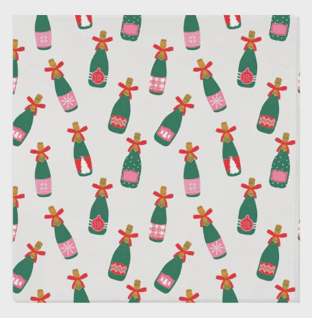Cocktail Napkins Champagne Bottles