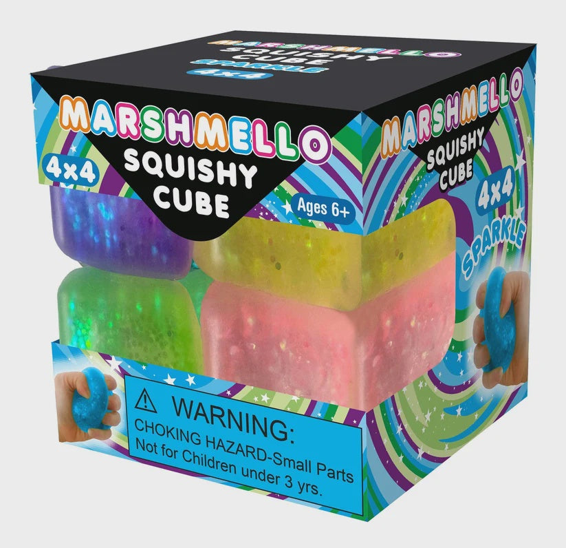 Marshmello 4x4 Mini Cube Glitter