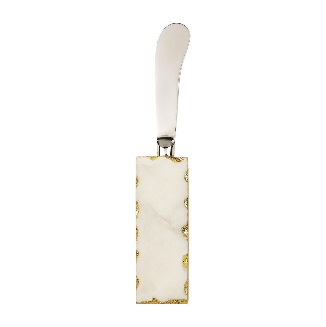 Metallic Spreader - White Marble