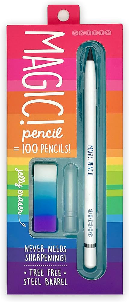 Magic Pencil &amp; Eraser Set- White