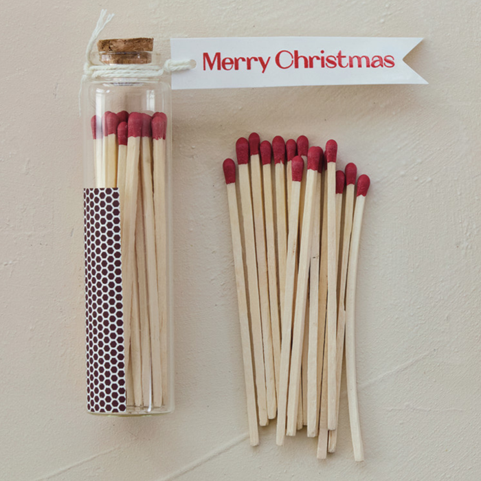 Merry Christmas Match Bottle