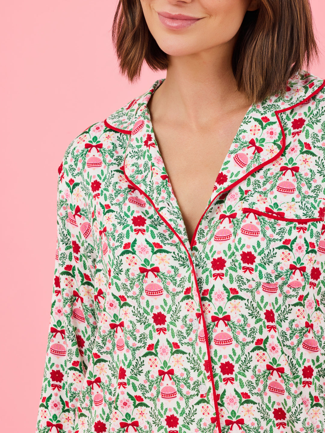 Charlotte Long Sleeve Trimmed with Joy Pj Set