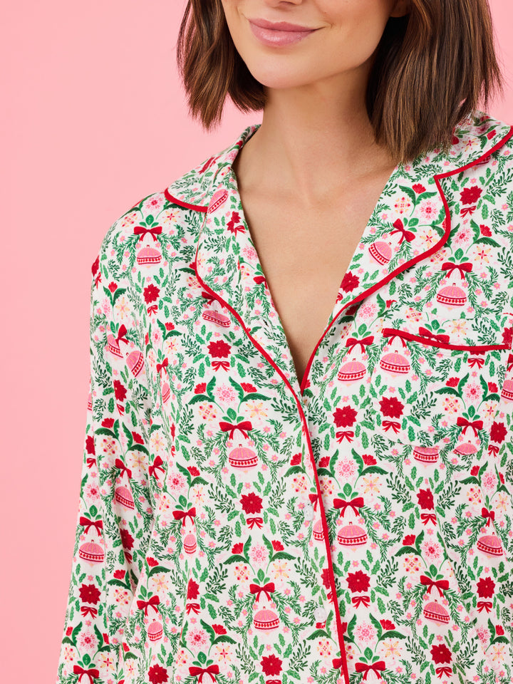 Charlotte Long Sleeve Trimmed with Joy Pj Set