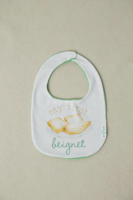 My First Beignet Cotton Bib