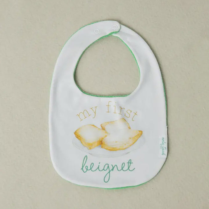 My First Beignet Cotton Bib